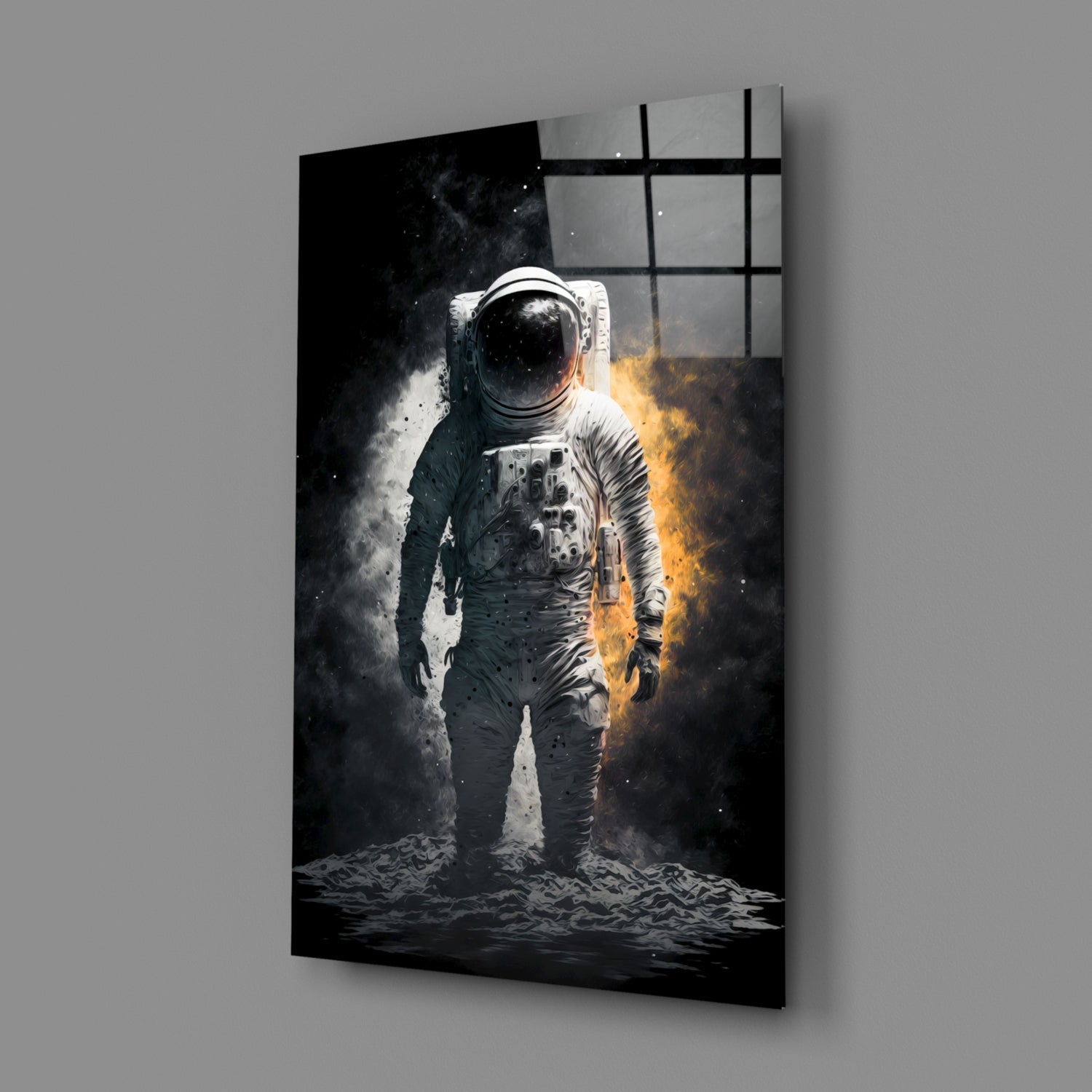 Astronaut Glass Wall Art || Designer Collection