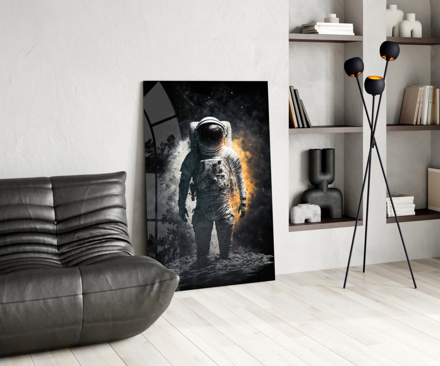Astronaut Glass Wall Art || Designer Collection