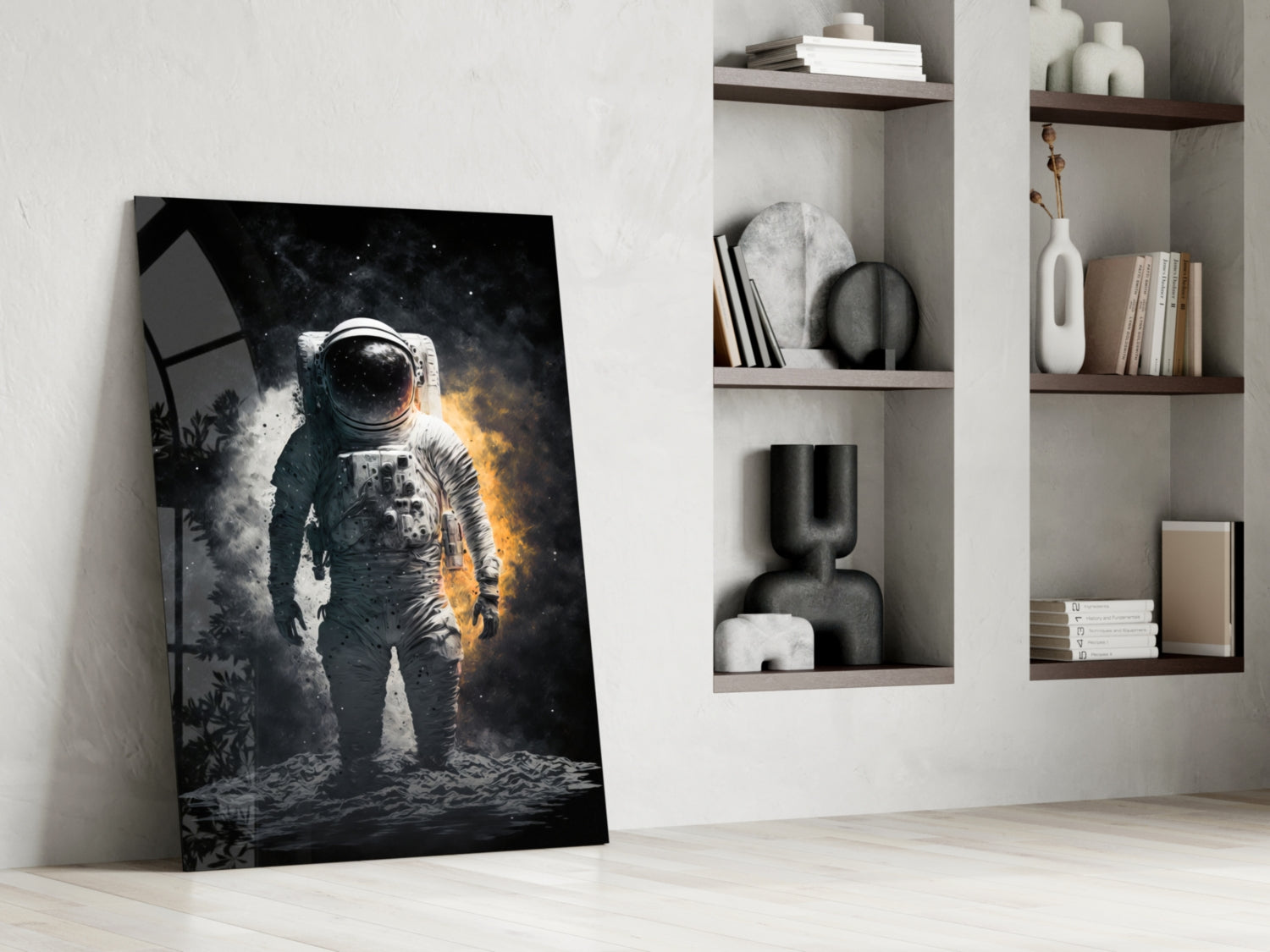 Astronaut Glass Wall Art || Designer Collection