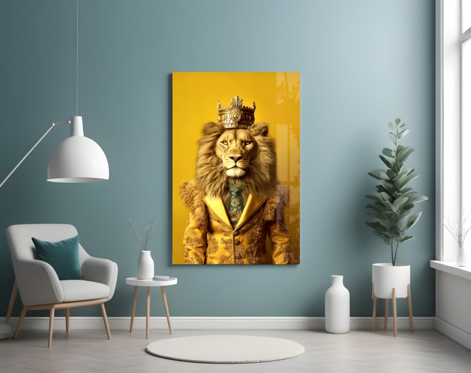 Little Wanderer Glass Wall Art|| Designer&