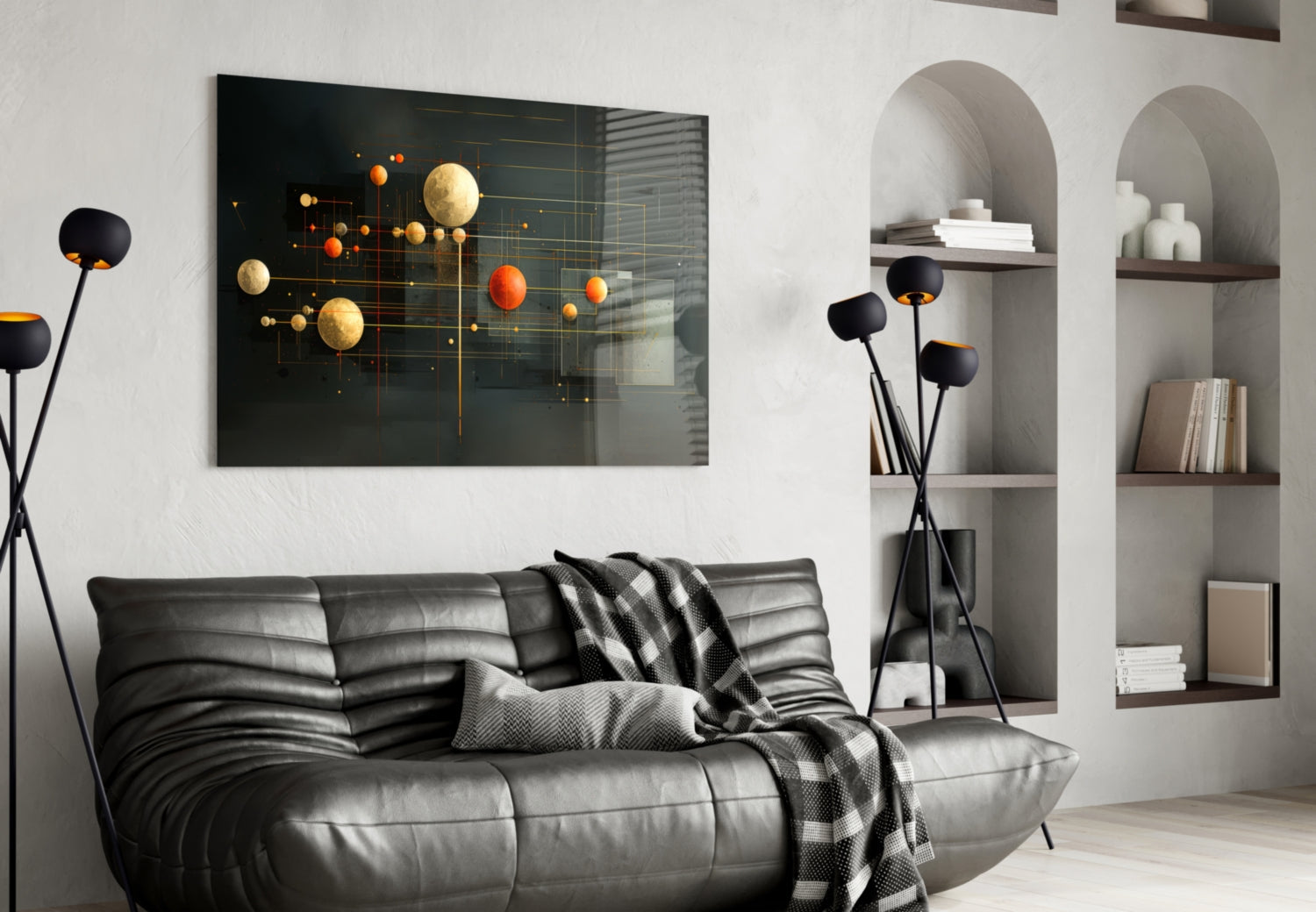Planets Glass Wall Art|| Designer&