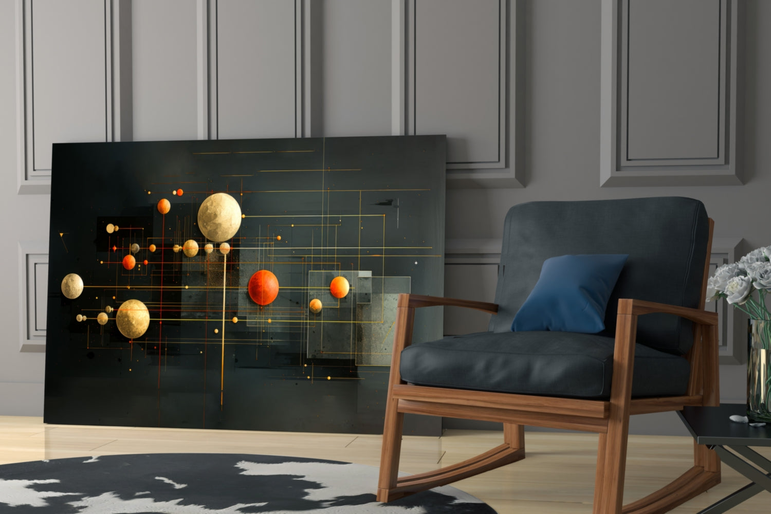 Planets Glass Wall Art|| Designer&