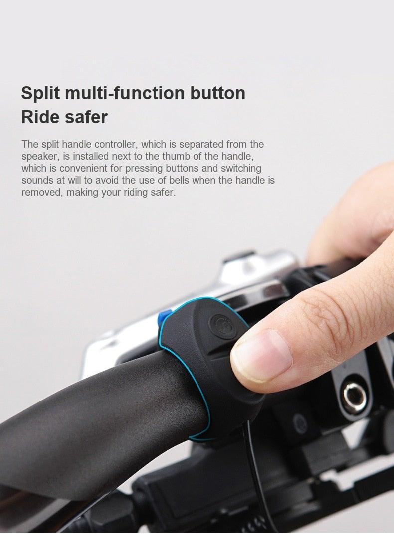 High Bicycle Electric Bell Invisible Waterproof Bike Horn For Scooter USB Charging Riding Equipment Accessory Electric Bike Horn Cycling Bicycle Scooter Horn With Rechargeable Battery