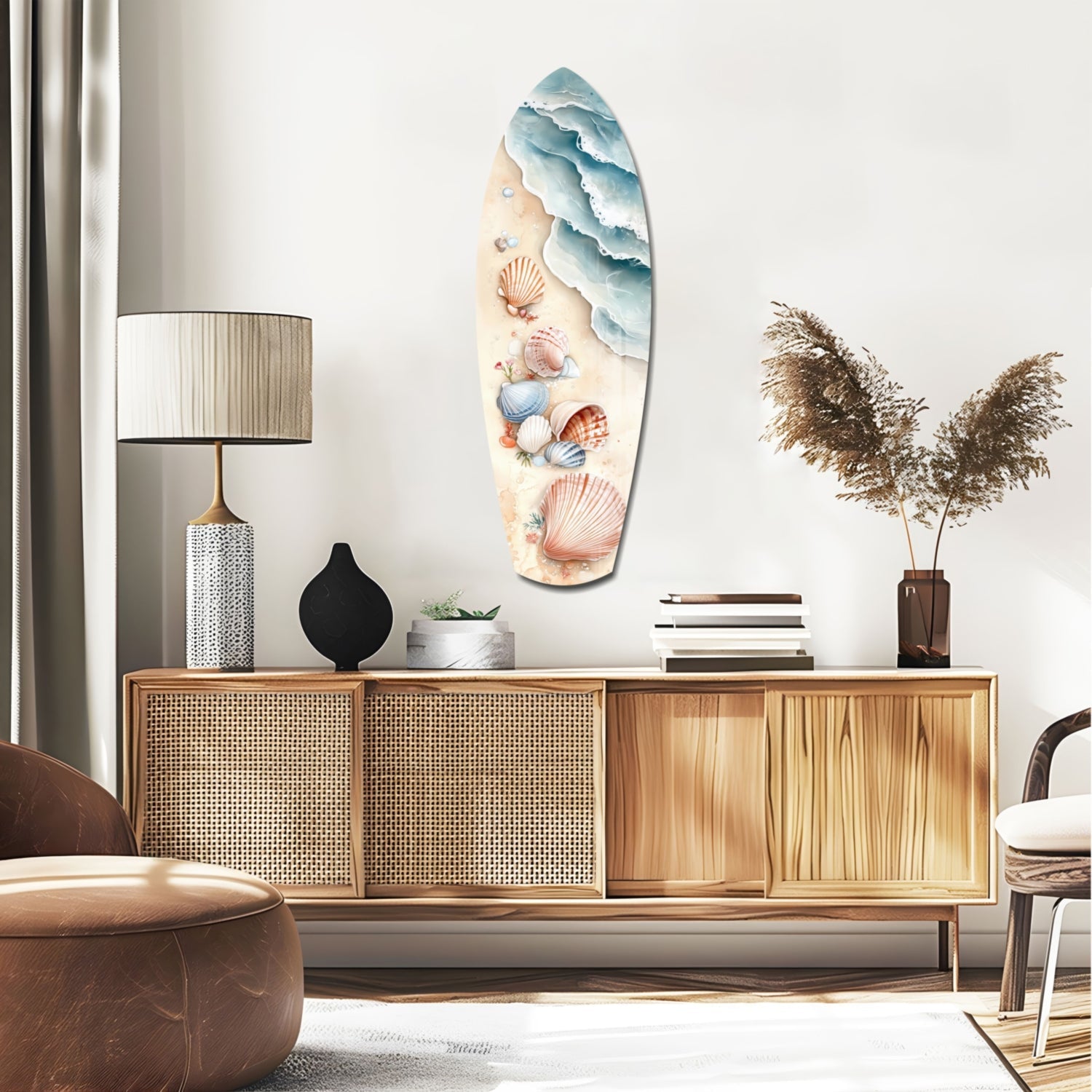 Shoreline Treasures Glass Wall Art