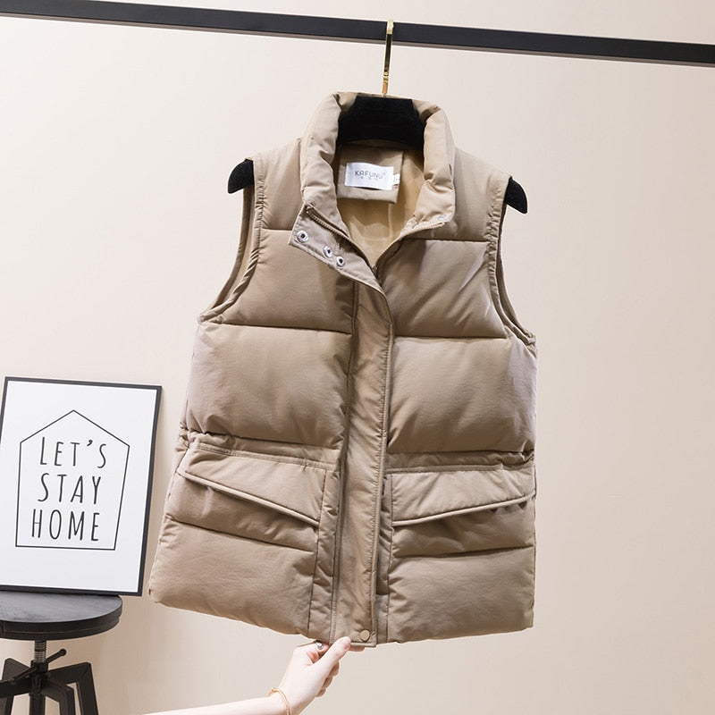 Vest Women Cotton Padded Women&