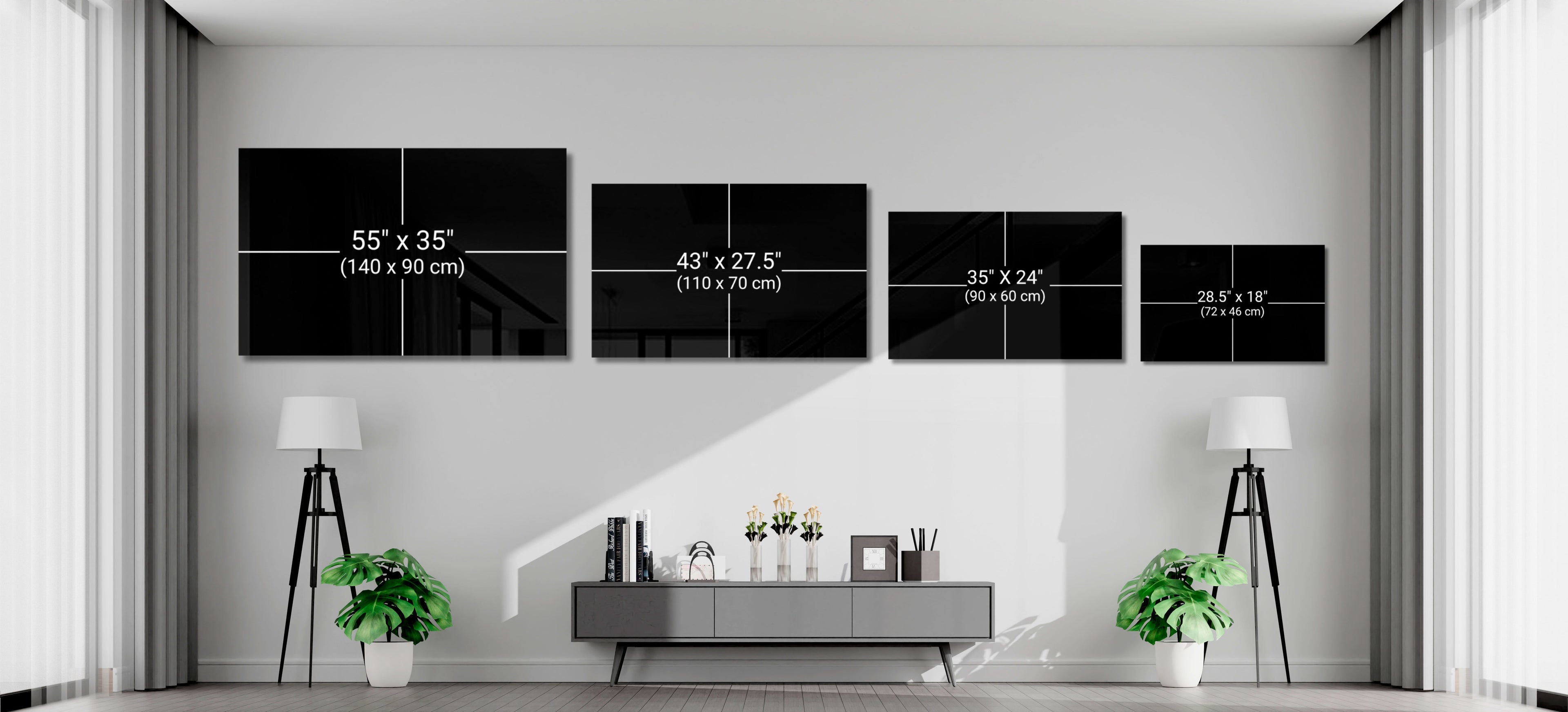 Burgundy Orchid Gray Spa Stones Glass Wall Art
