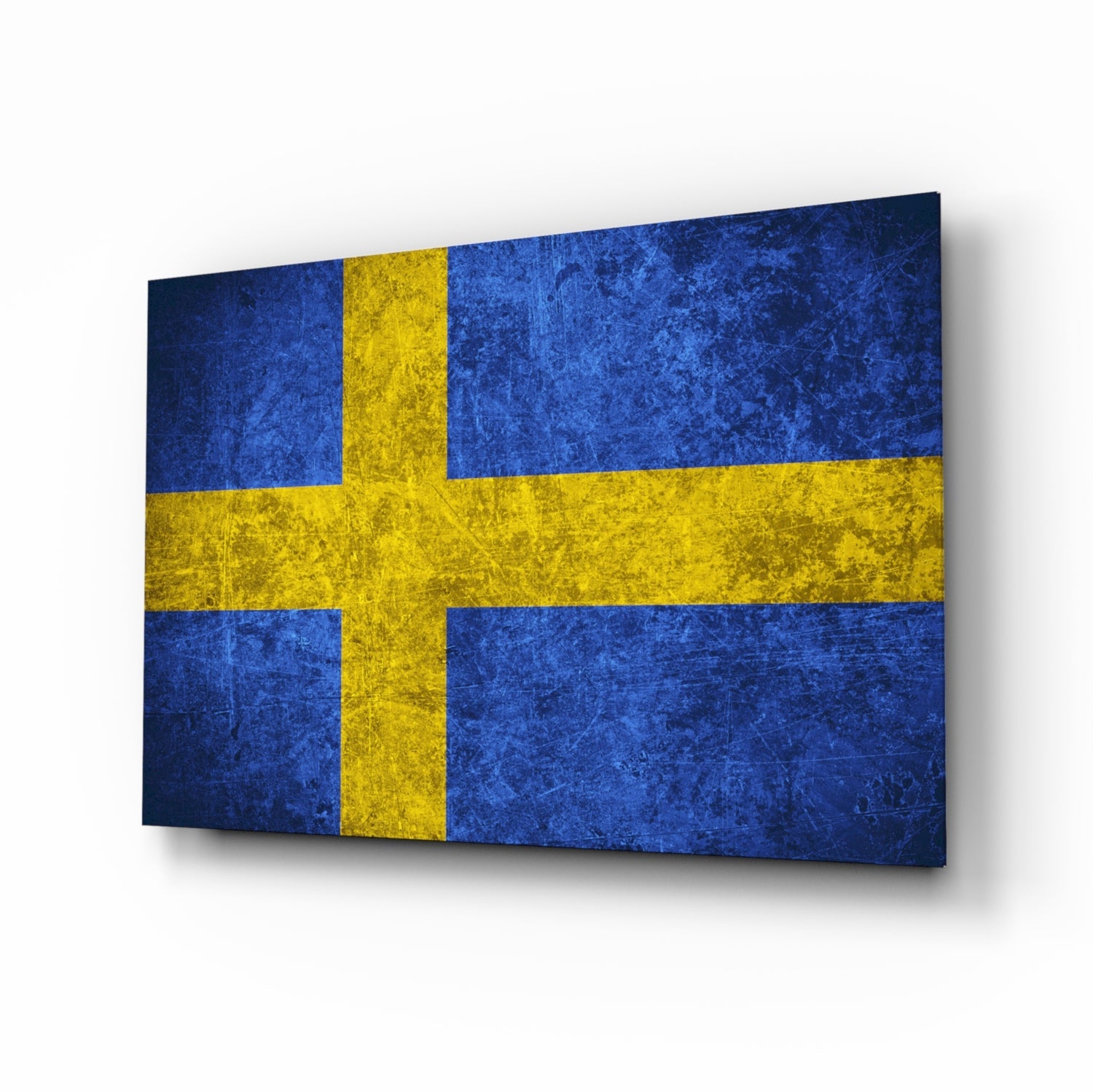Flag of Sweden Glass Wall Art