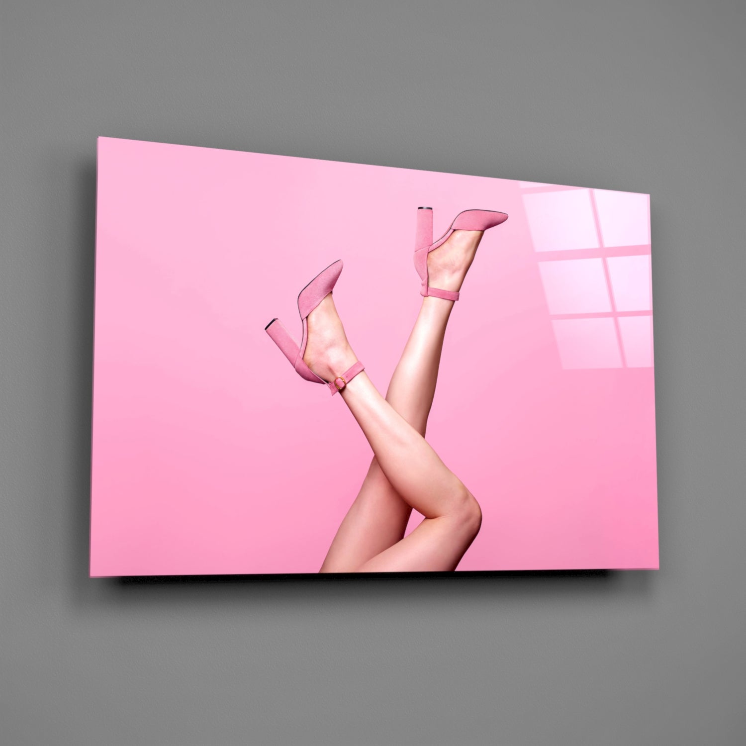 The Art Of Pink Glass Wall Art