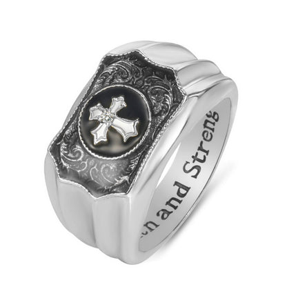 Creative faith cross ring