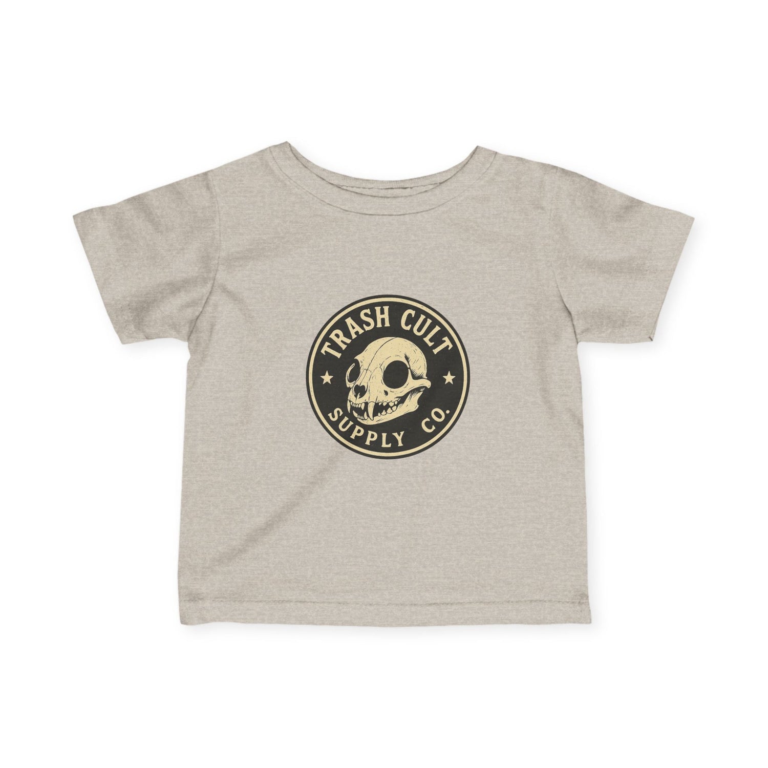 Trash Cult Skull Infant Tee, Baby T-Shirt, Unisex Baby Top, Cute Skull Baby Clothes, Edgy Infant Apparel, Trendy Newborn Gift