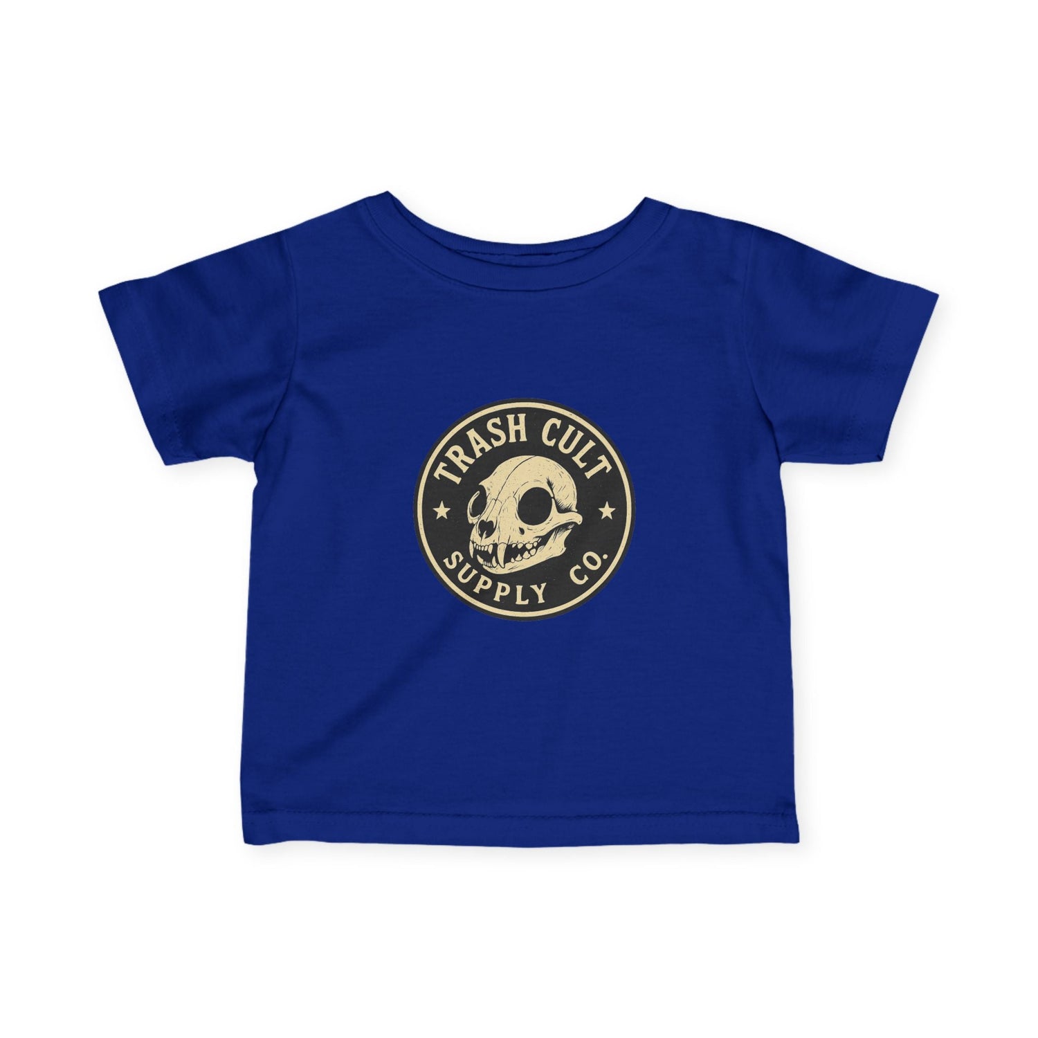 Trash Cult Skull Infant Tee, Baby T-Shirt, Unisex Baby Top, Cute Skull Baby Clothes, Edgy Infant Apparel, Trendy Newborn Gift