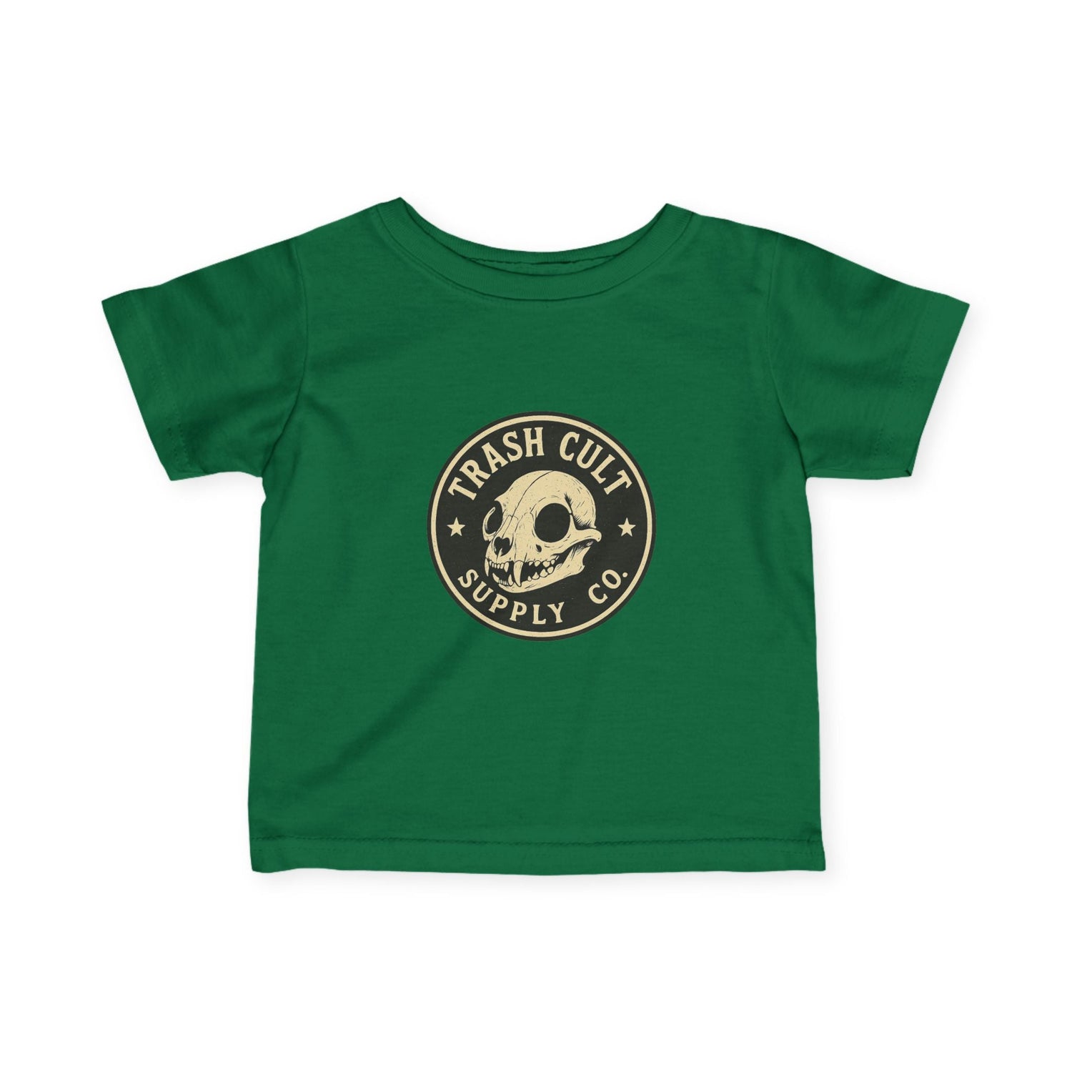 Trash Cult Skull Infant Tee, Baby T-Shirt, Unisex Baby Top, Cute Skull Baby Clothes, Edgy Infant Apparel, Trendy Newborn Gift