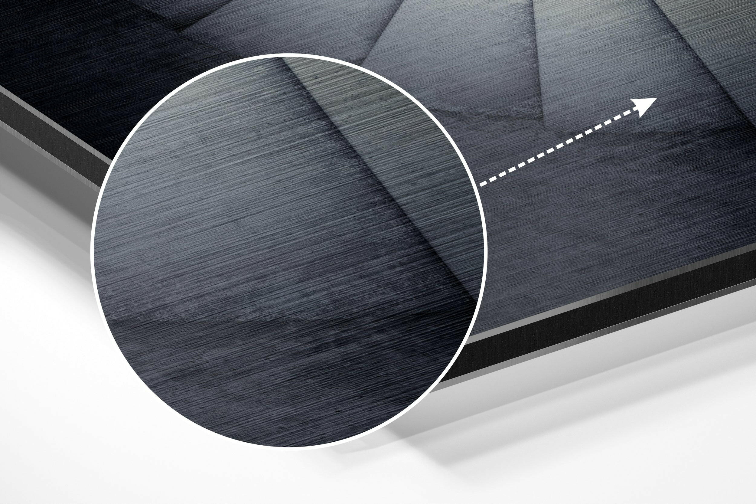 Stairs Brushed Aluminium Dibond Wall Art