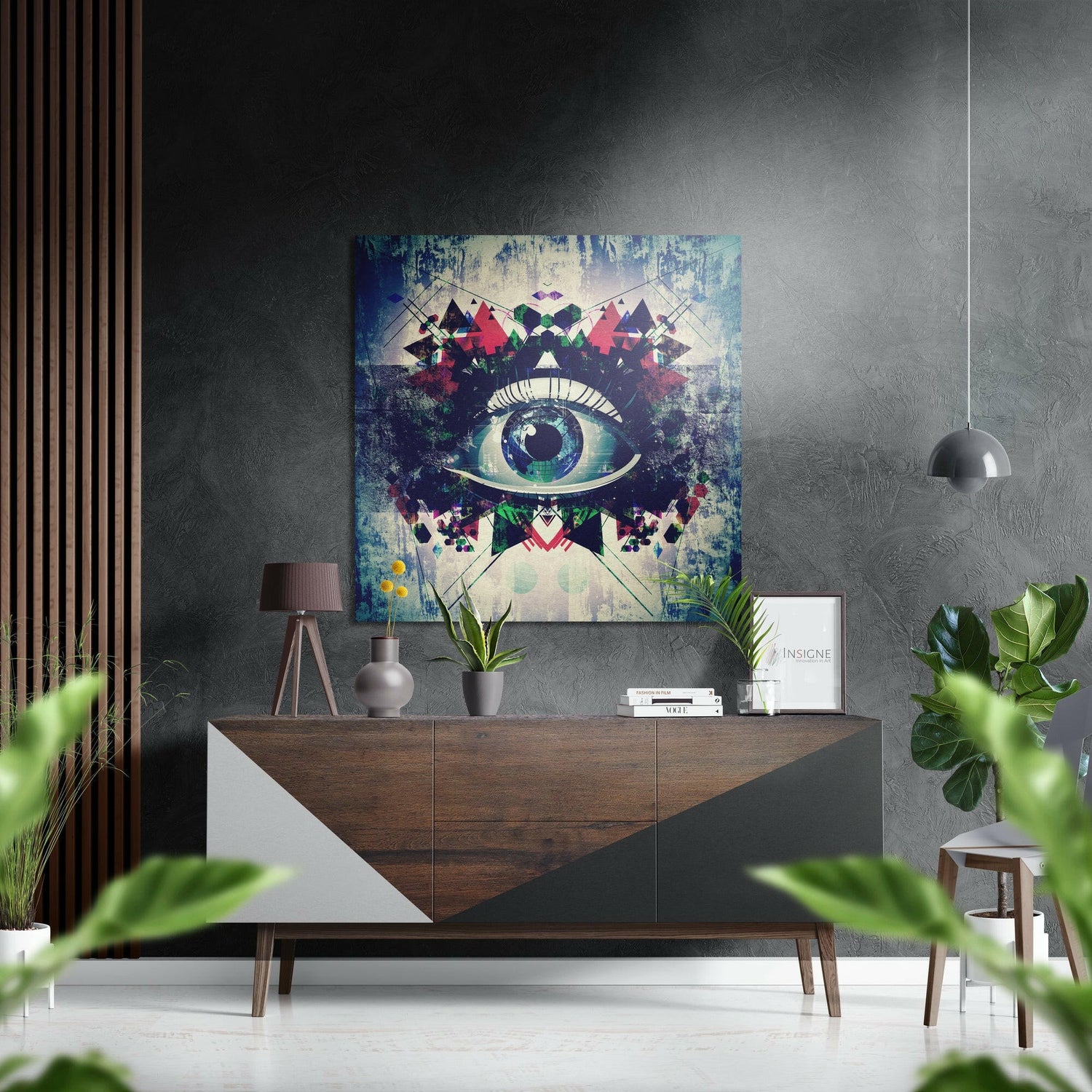 The Eye Brushed Aluminium Dibond Wall Art