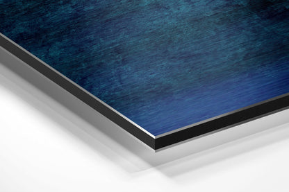 Blue Cascades Brushed Aluminium Dibond Wall Art