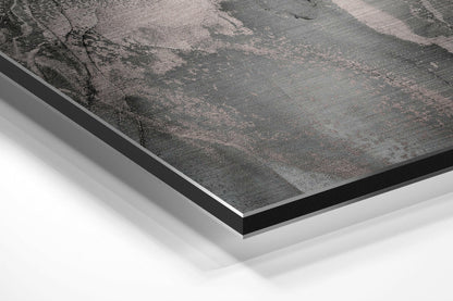 Soft Gray Blush Marble Brushed Aluminium Dibond Wall Art