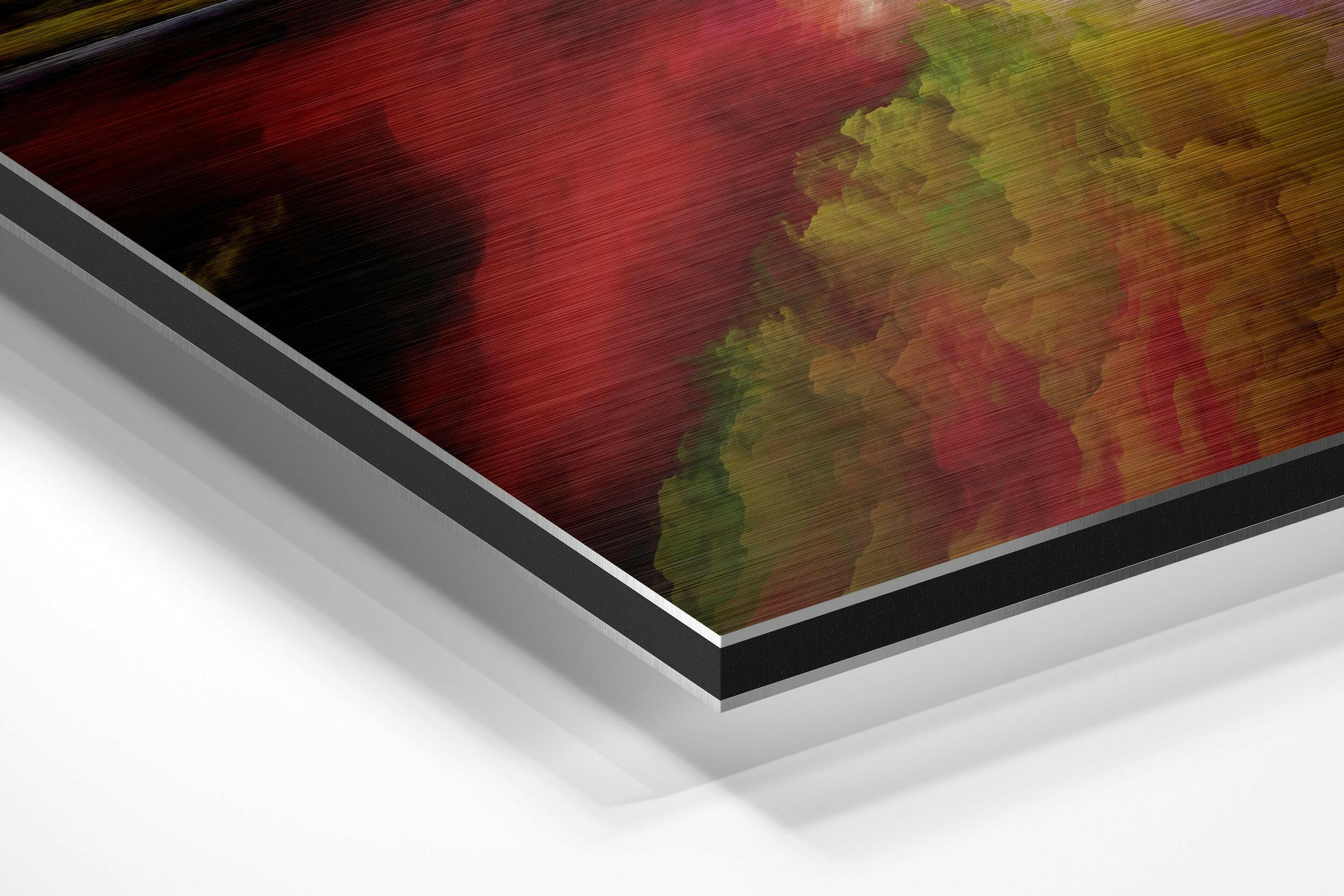 Color Clouds Brushed Aluminium Dibond Wall Art