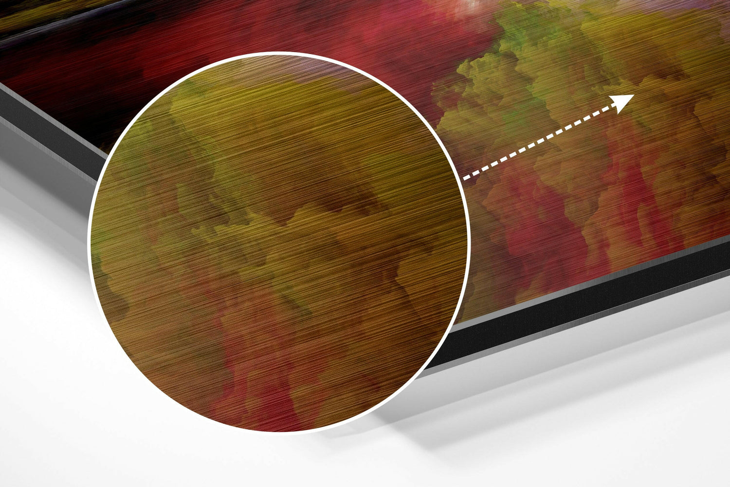 Color Clouds Brushed Aluminium Dibond Wall Art