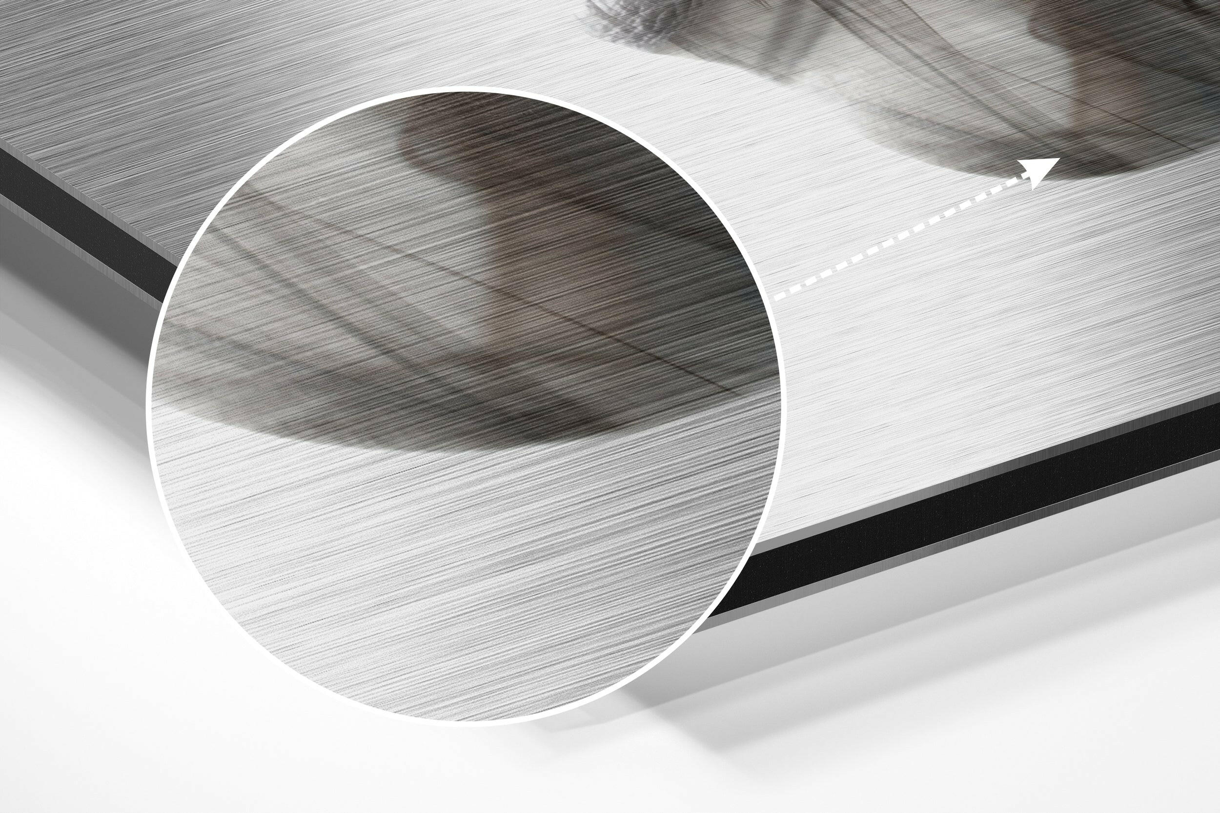 Smoked Face Brushed Aluminium Dibond Wall Art