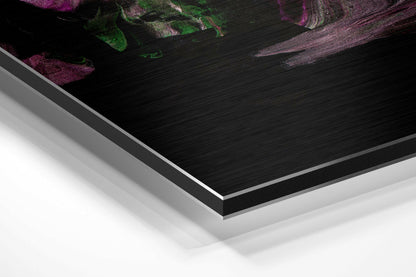 Dance of Purple Brushed Aluminium Dibond Wall Art