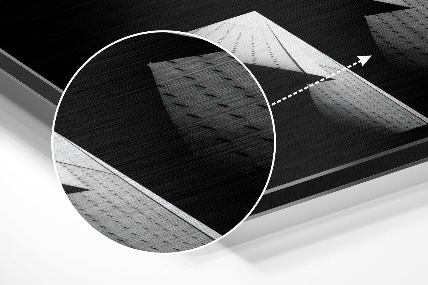Buildings Brushed Aluminium Dibond Wall Art
