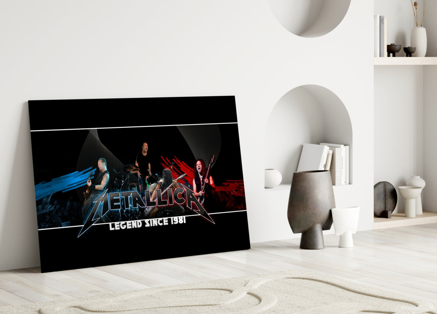 Heavy Metal Roar Glass Wall Art