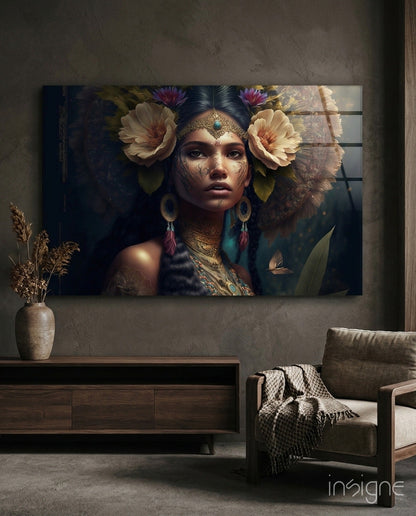 Flower Master Glass Wall Art  || Designer Collection