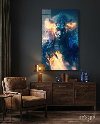 Epic Tiger Glass Wall Art  || Designers Collection