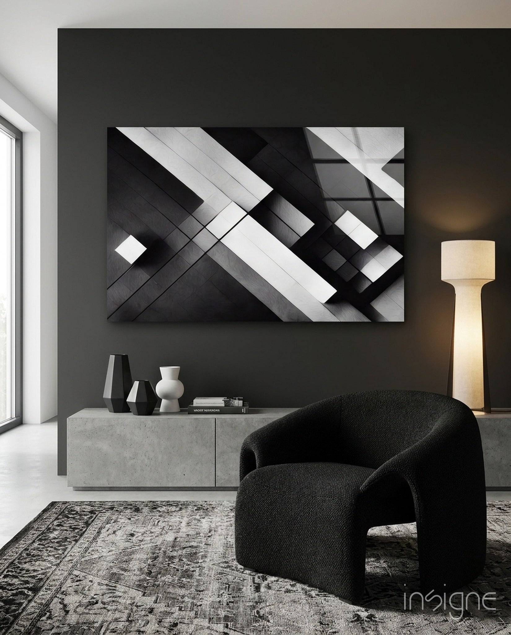 Cubic Glass Wall Art  || Designers Collection