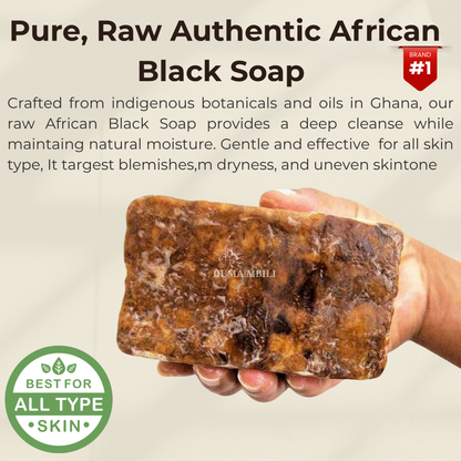 Authentic African Black Soap | Organic Skincare for Clear &amp; Glowing Skin