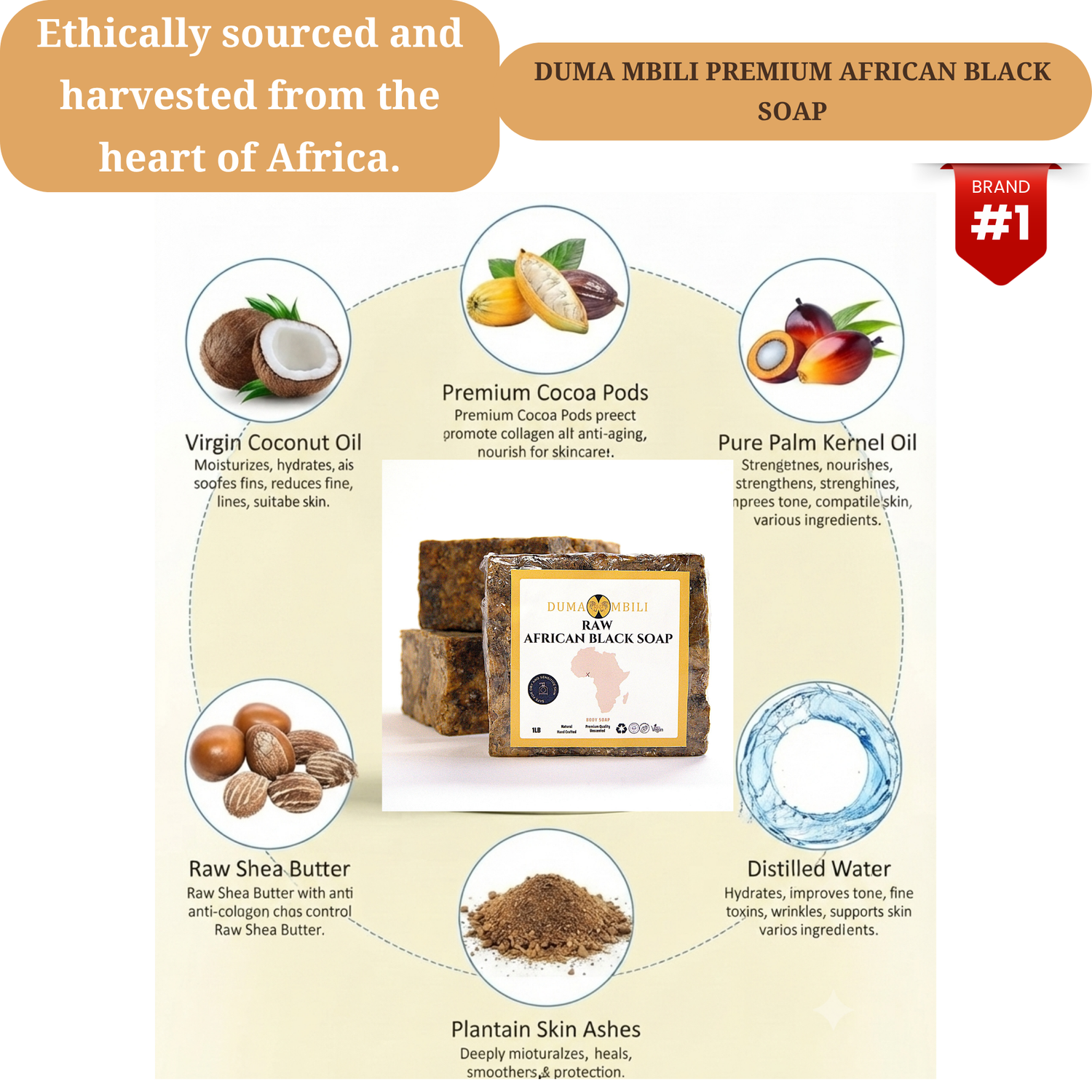 Authentic African Black Soap | Organic Skincare for Clear &amp; Glowing Skin