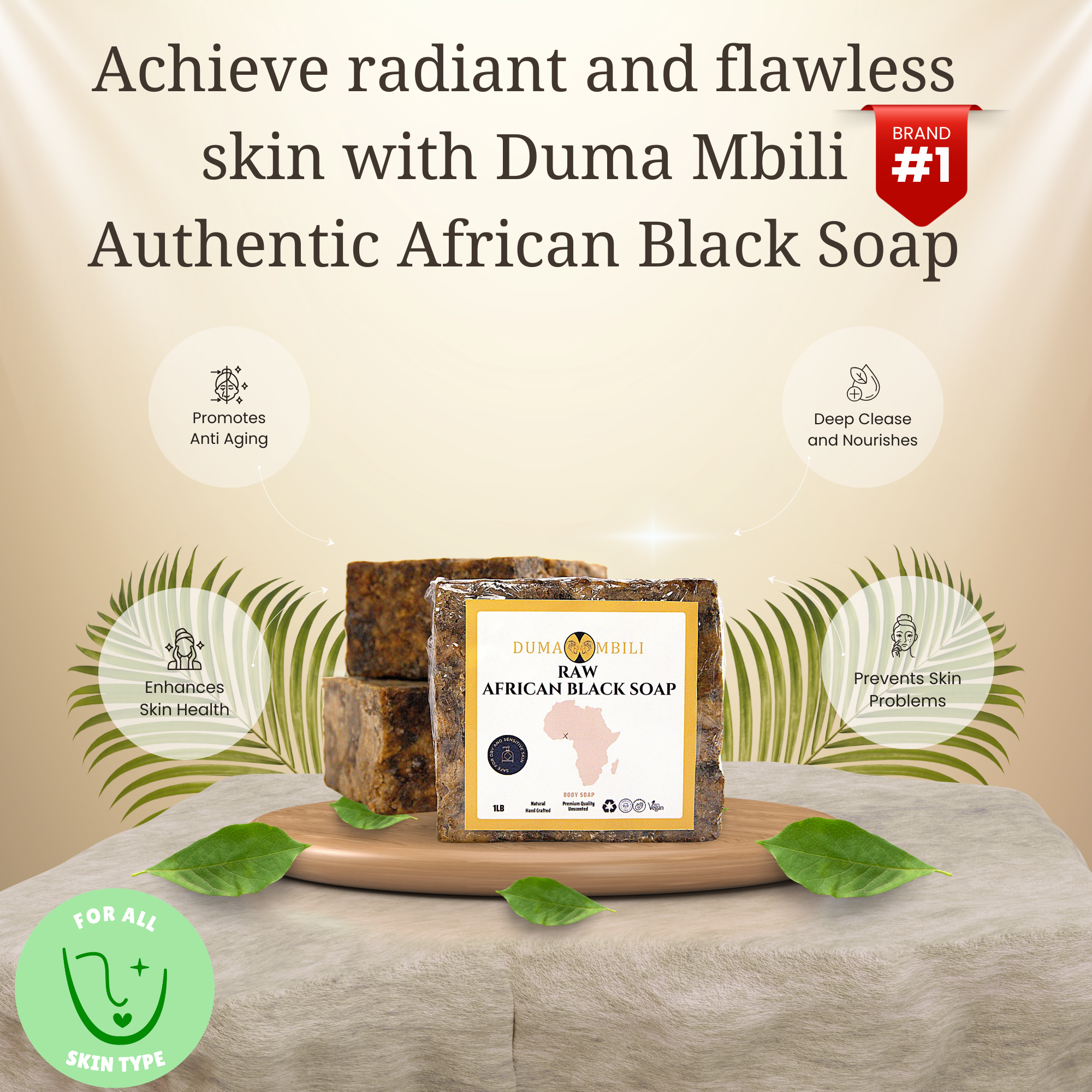 Authentic African Black Soap | Organic Skincare for Clear &amp; Glowing Skin
