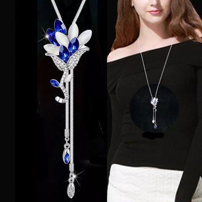 Long Necklaces&amp; Pendants for Women Collier Femme Geometric Fashion Crystal Jewelry
