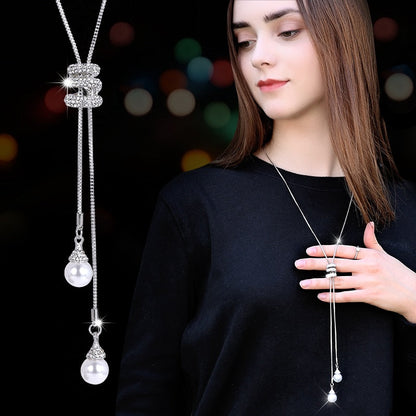 Long Necklaces&amp; Pendants for Women Collier Femme Geometric Fashion Crystal Jewelry