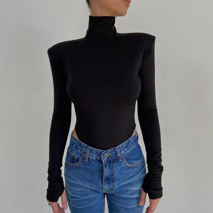 2022 Jumpsuits Women Rompers Sexy Club Hollow Out Backless Bodysuits Casual Long Sleeve Solid Slim