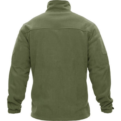 Full Zip Up Tactical Army Fleece Jacket Military Thermal Warm Outwear Windbreaker