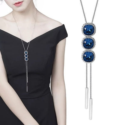 Long Necklaces&amp; Pendants for Women Collier Femme Geometric Fashion Crystal Jewelry