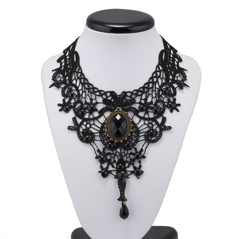 Sexy Big Statement Beads Flowers Water Droplets Crystal Necklaces &amp; Pendants
