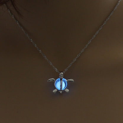Hollow Luminous Stone Gem Charm Jewelry Pendant Necklace Gifts