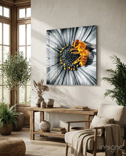 Bee Glass Wall Art