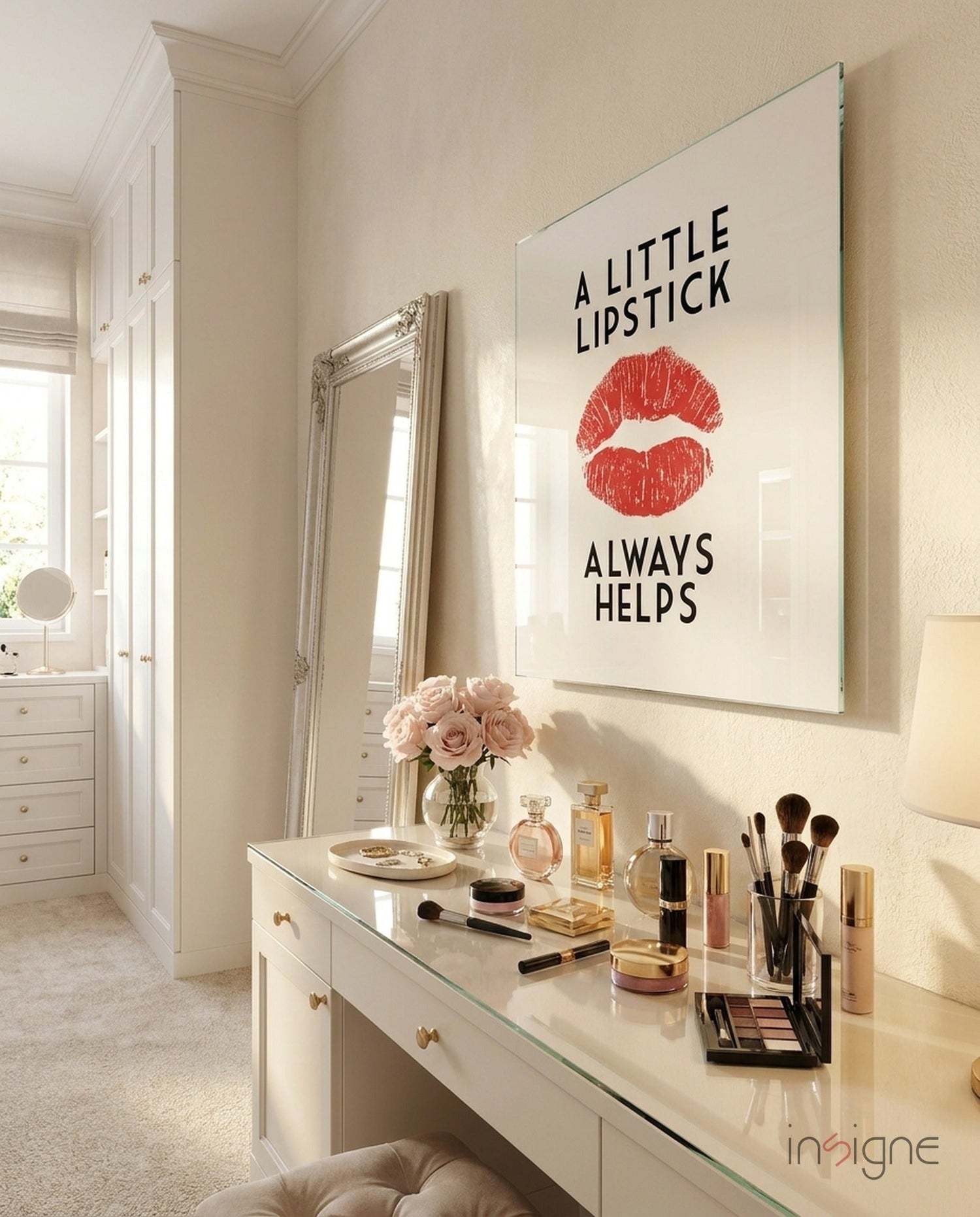 Lipstick Glass Wall Art