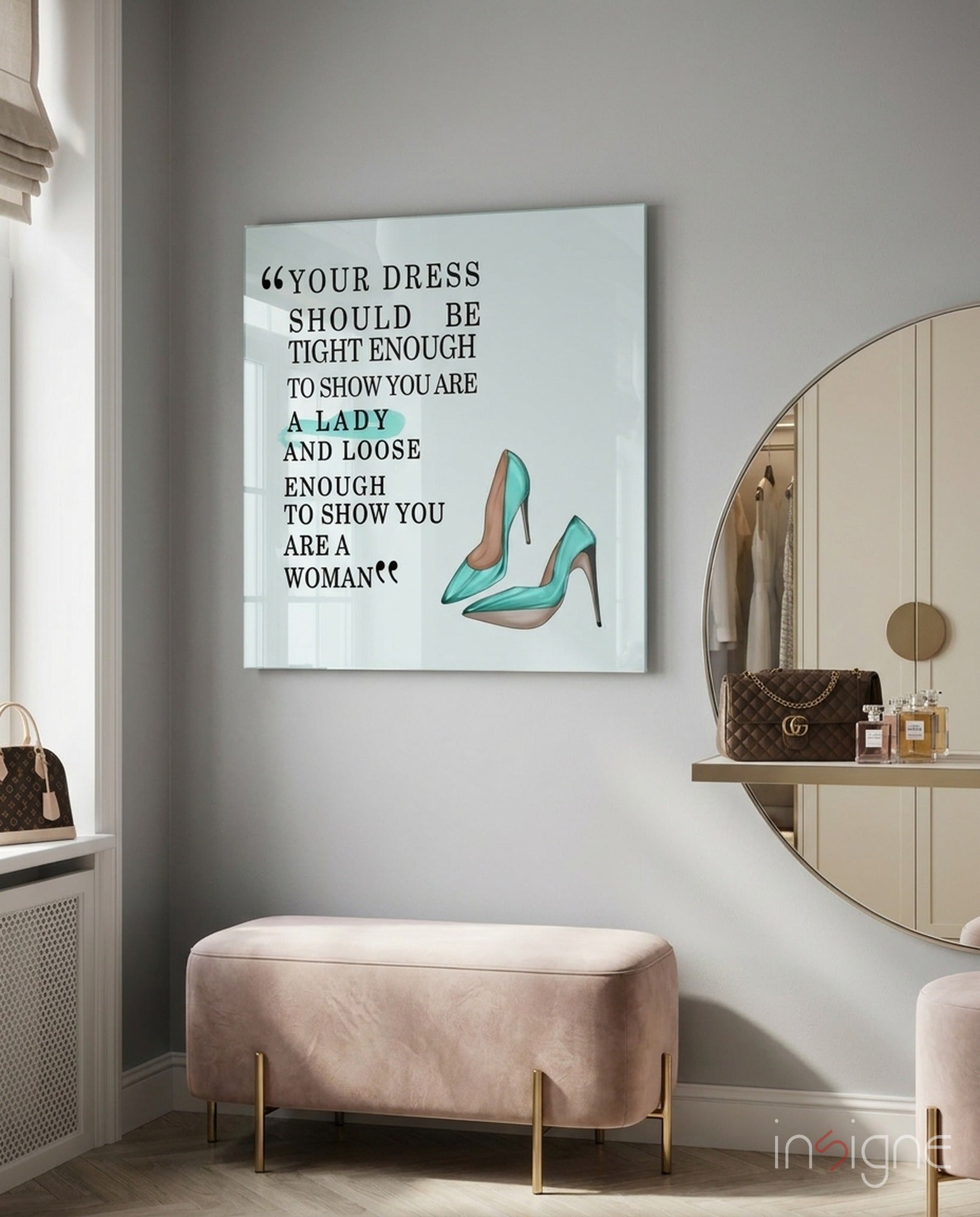 Dress Glass Wall Art