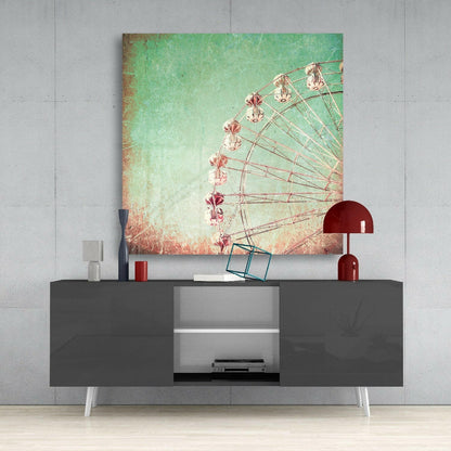 Ferris Wheel Glass Wall Art