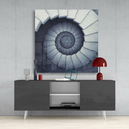 Endless Stairs Glass Wall Art
