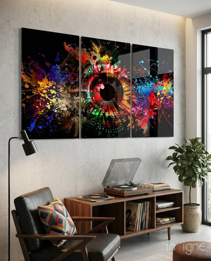 Colors in My Eyes Mega Glass Wall Art