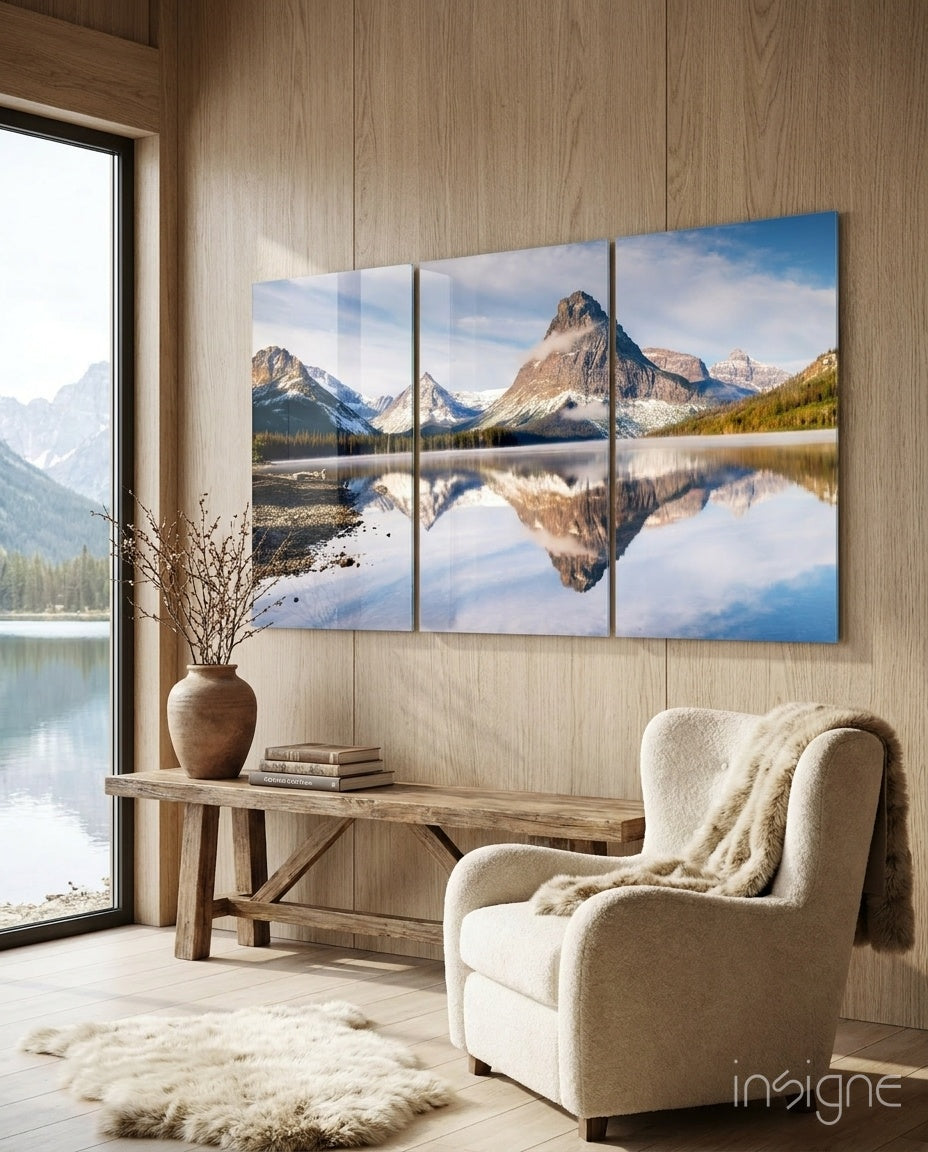 Mountains Mega Glass Wall Art