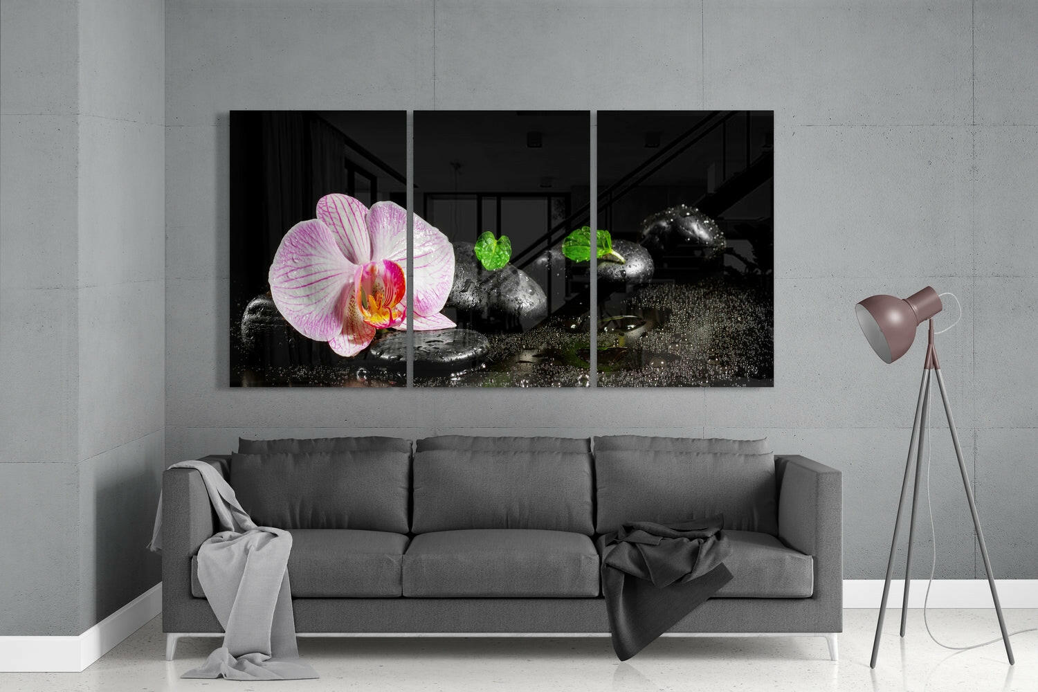 Orchid Mega Glass Wall Art