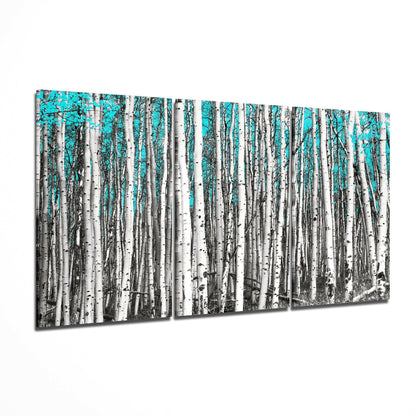 Green Forest Glass Art