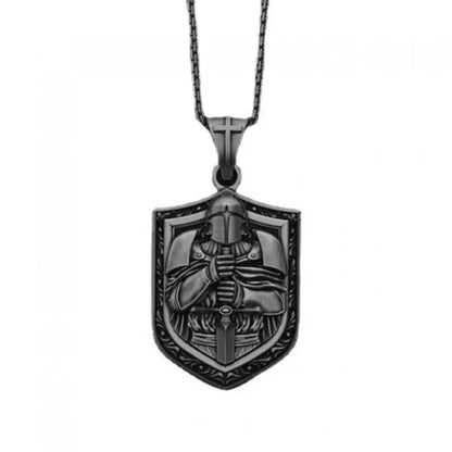 Mystic Vintage Christian Knight Crusader Pendant