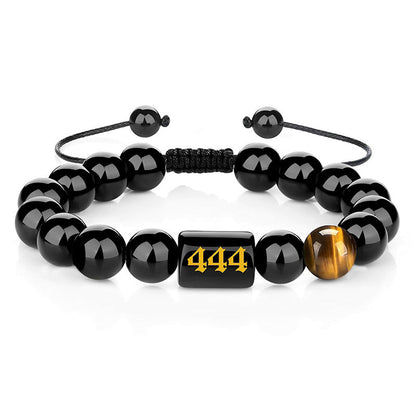Obsidian Number 000-999 Bracelet